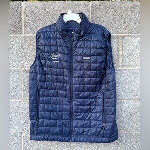 Patagonia Nano Puff Vest Mens Large Blue Primaloft  Full Zip 84242 SP23 **LOGO**